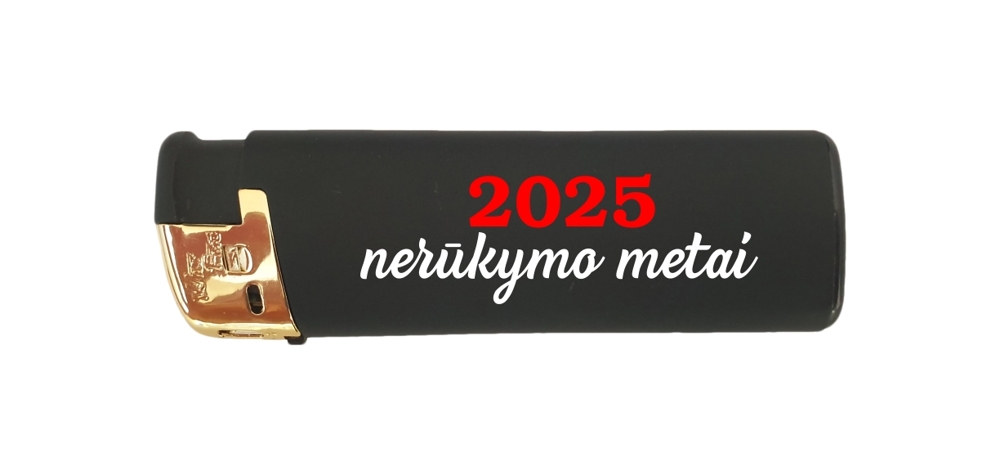 Žiebtuvėlis „2025 nerūkymo metai“