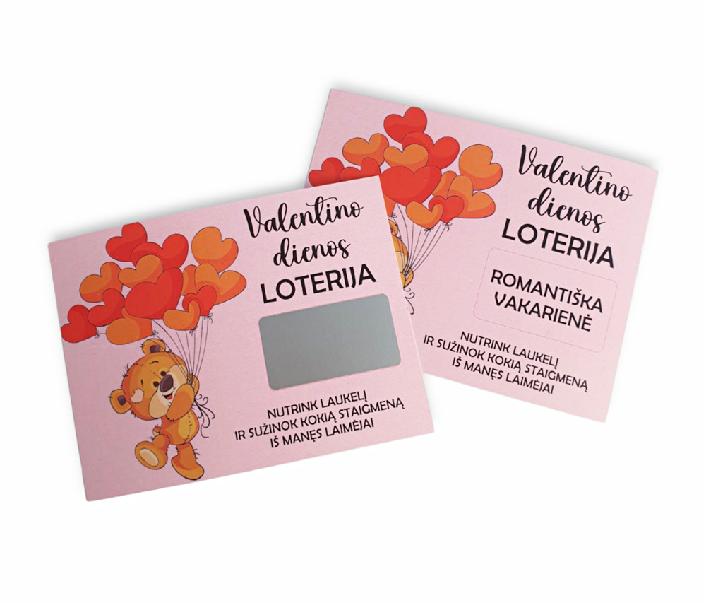 Nutrinamas bilietas „Valentino dienos loterija“