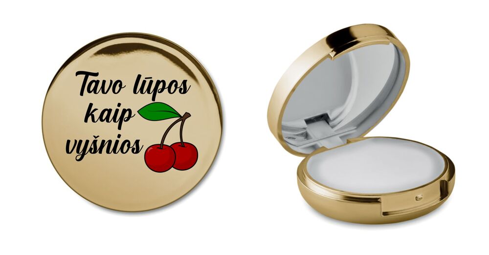 Apvalus lūpų balzamas „Tavo lūpos kaip vyšnios“