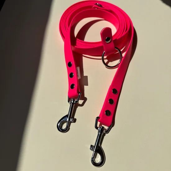 Biotano pavadėlis 19mm NEON PINK (3m ilgio)