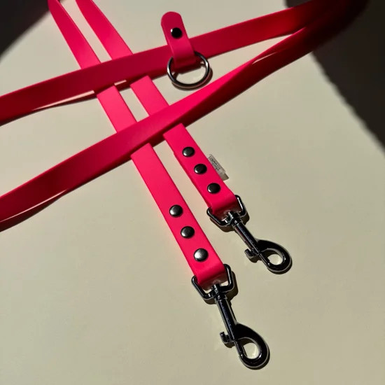 Biotano pavadėlis 19mm NEON PINK (3m ilgio)