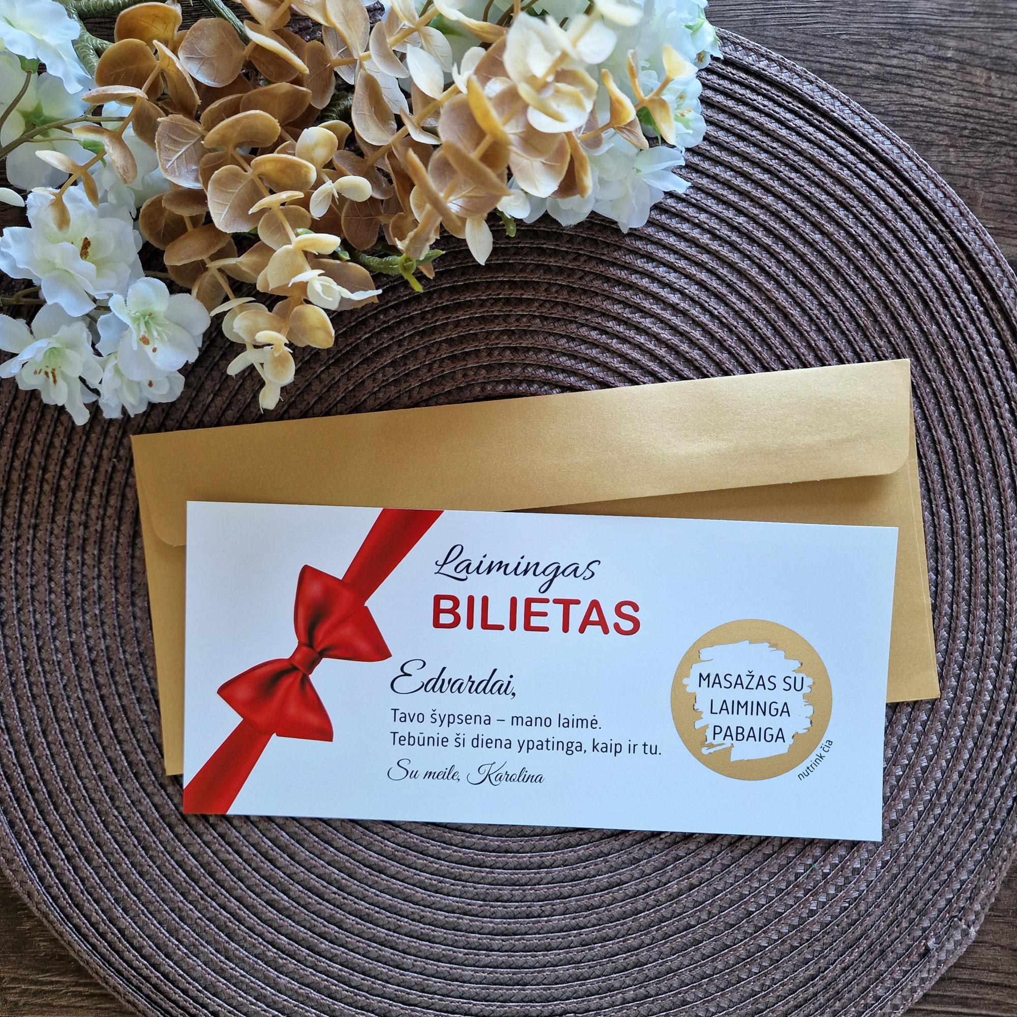„Laimingas bilietas“ – Valentino dienos dovana