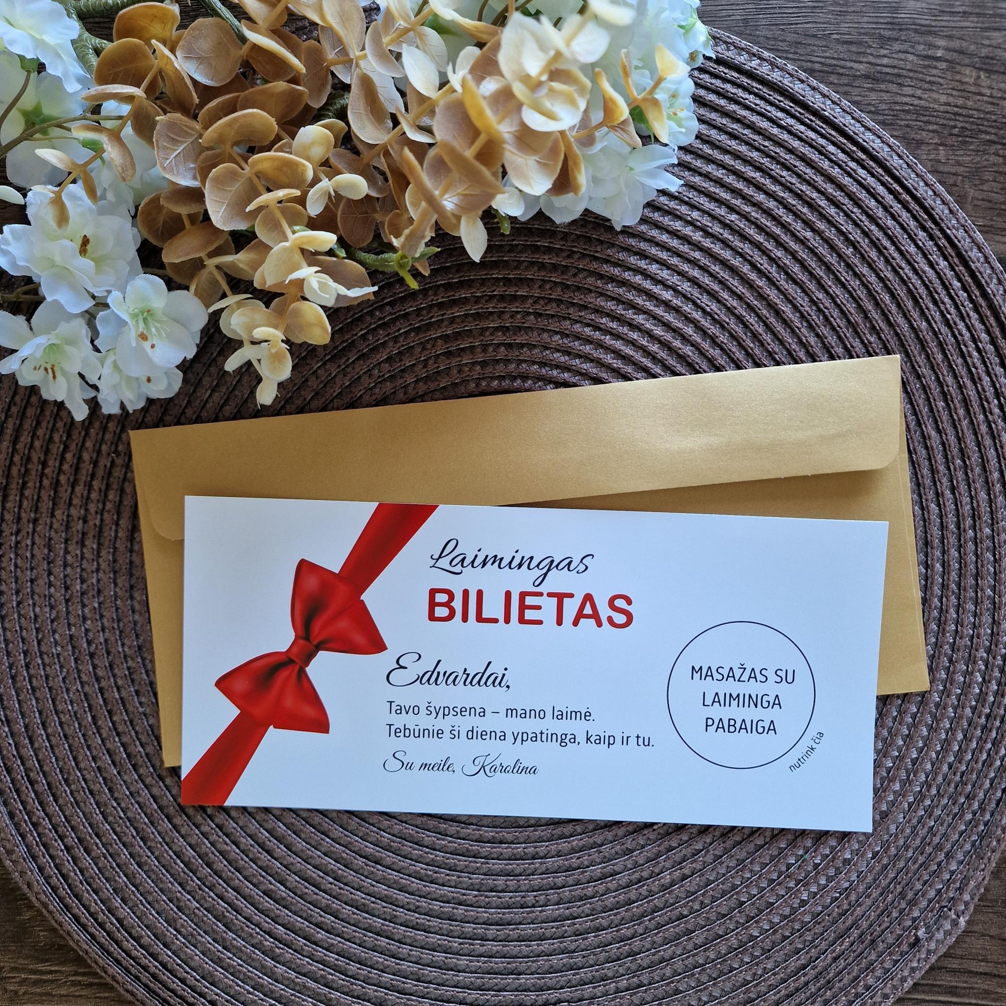 „Laimingas bilietas“ – Valentino dienos dovana