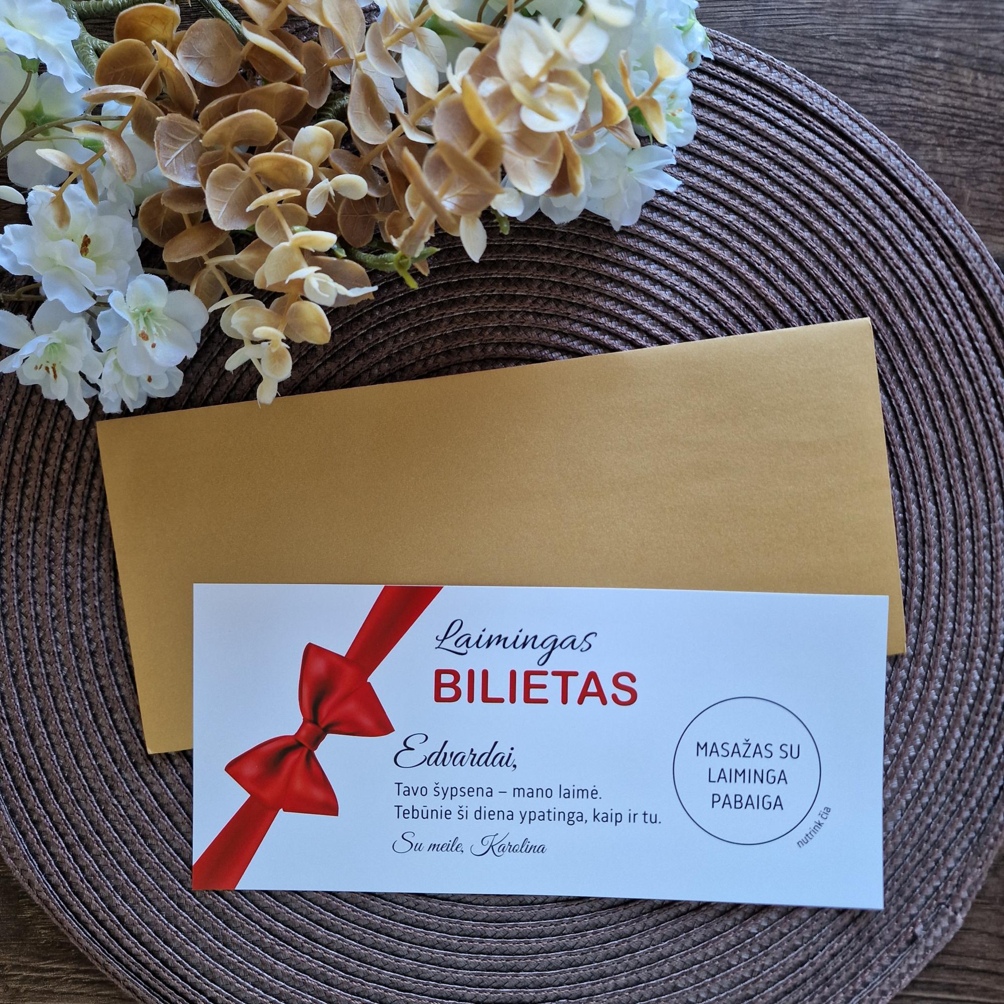 „Laimingas bilietas“ – Valentino dienos dovana