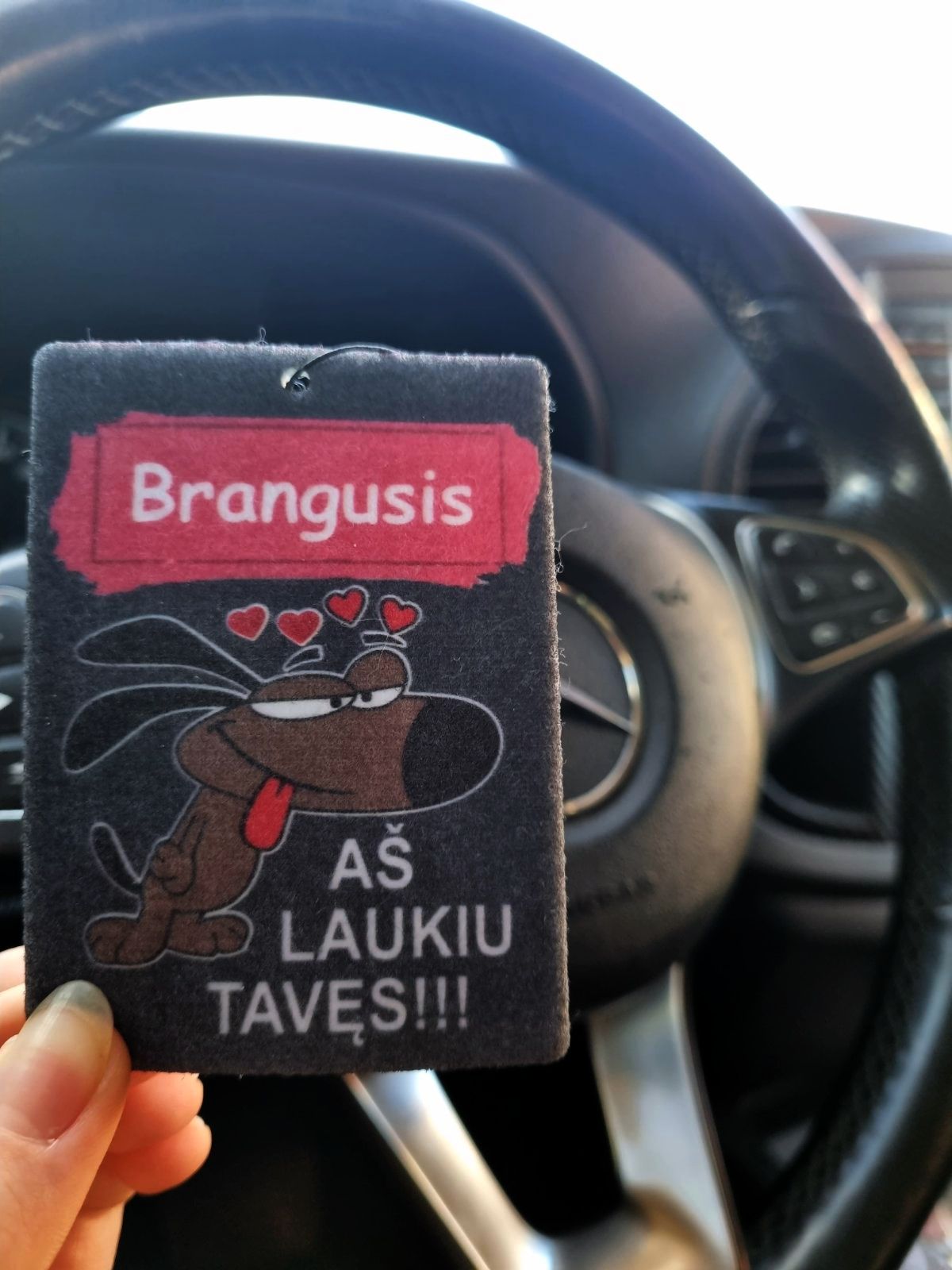 Automobilio kvapukas „Laukiu tavęs”
