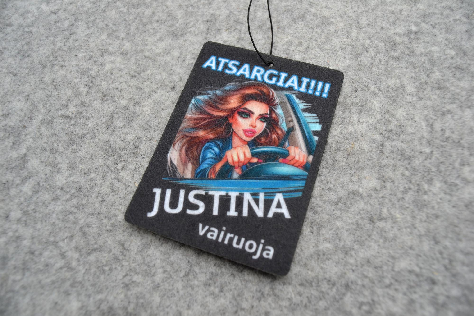 Automobilio kvapukas „Atsargiai – vairuotoja”