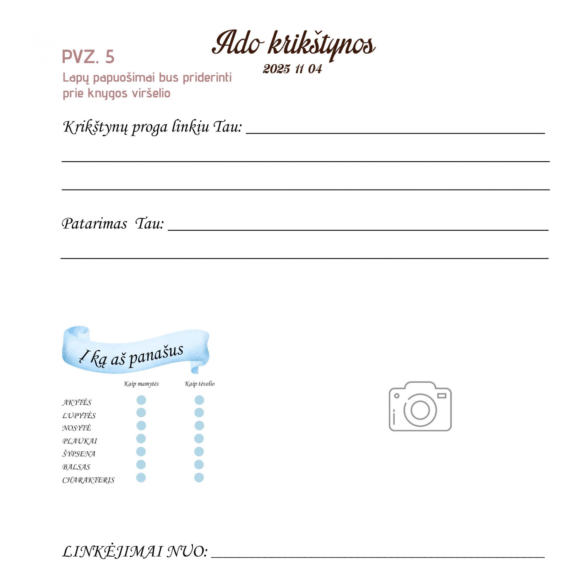 Palinkėjimų knyga „Meškiukas“