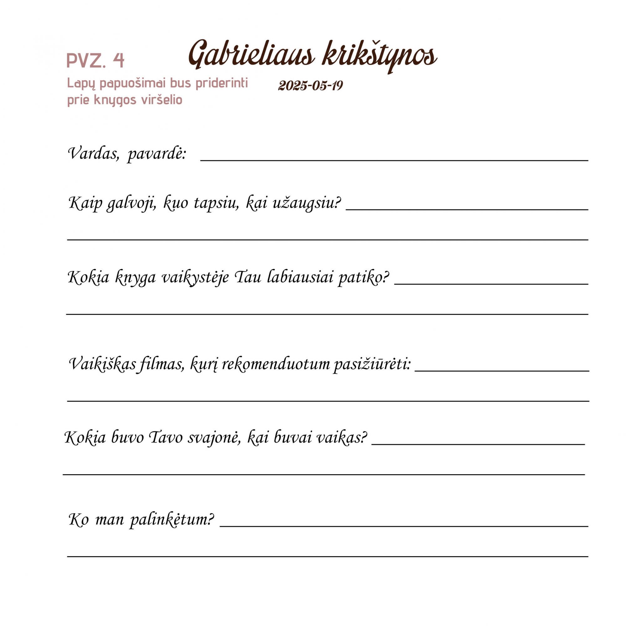 Mergaitės krikštynų svečių knyga „Meškiukas“