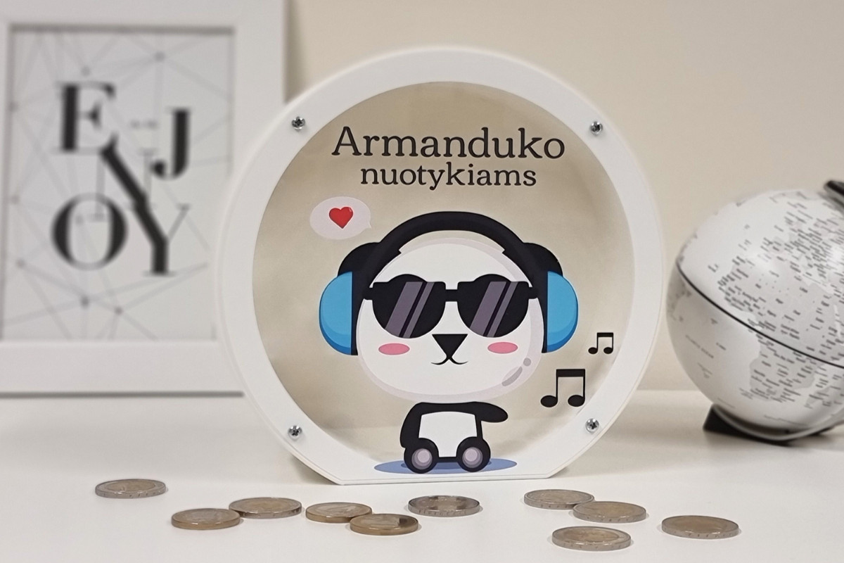 Taupyklė berniukui Panda su ausinėm