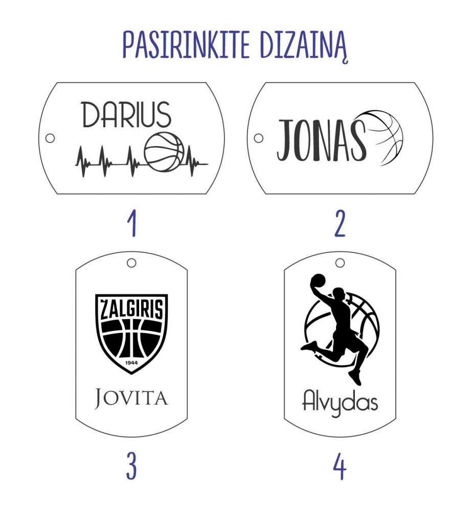 Raktų pakabukas - Krepšinio sirgaliui