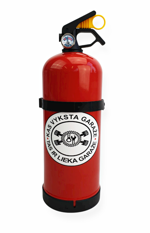 Gesintuvas 2kg. „Kas vyksta garaže, tas ir lieka garaže“
