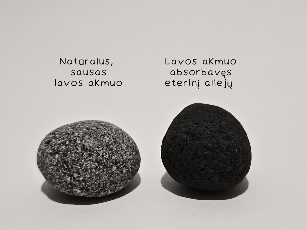 Lavos akmenų pasyvus difuzorius Jesmonito debesies formos dubenėlyje