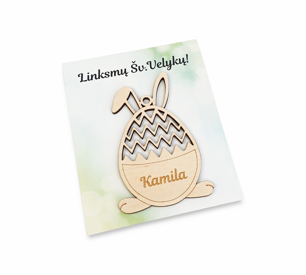Pakabinamas velykinis žaisliukas (Su jūsų norimu vardu)