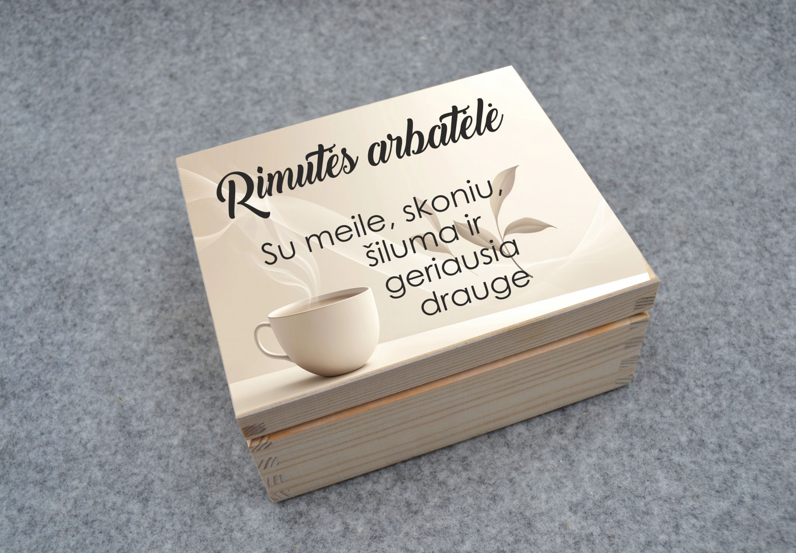 Arbatos dėžutė „Kreminė”