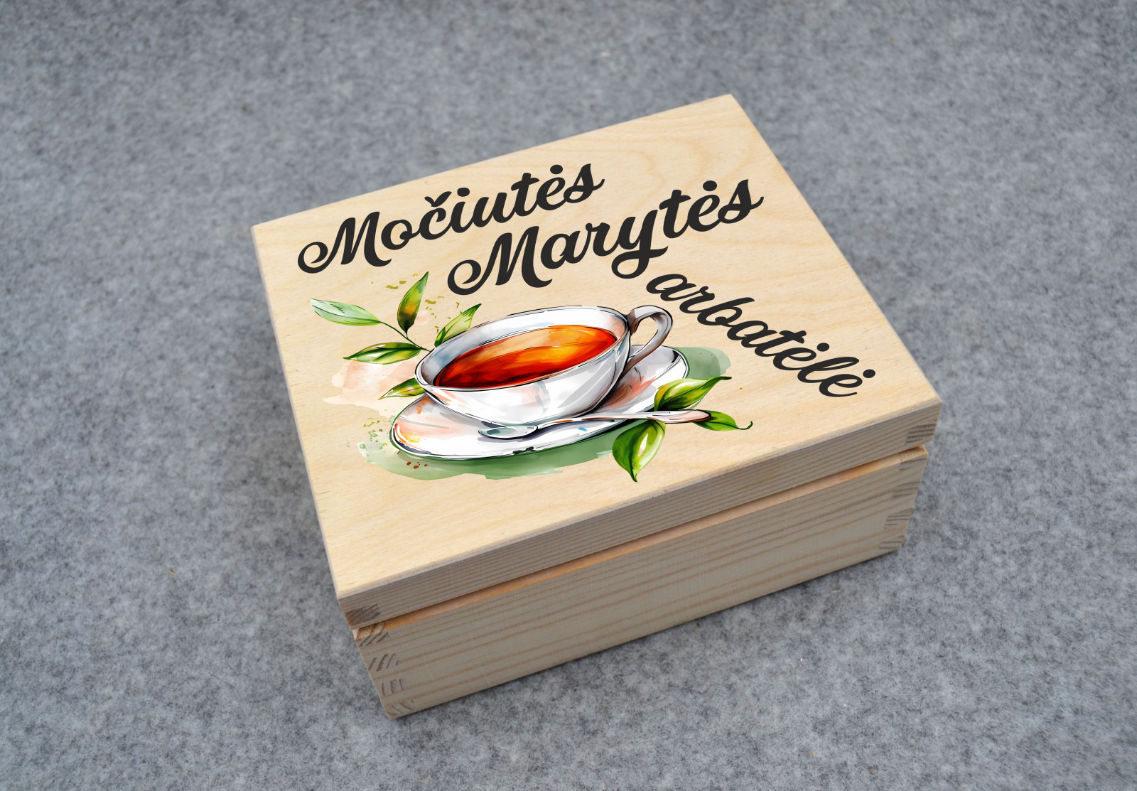 Arbatos dėžutė „Močiutės arbatėlė”