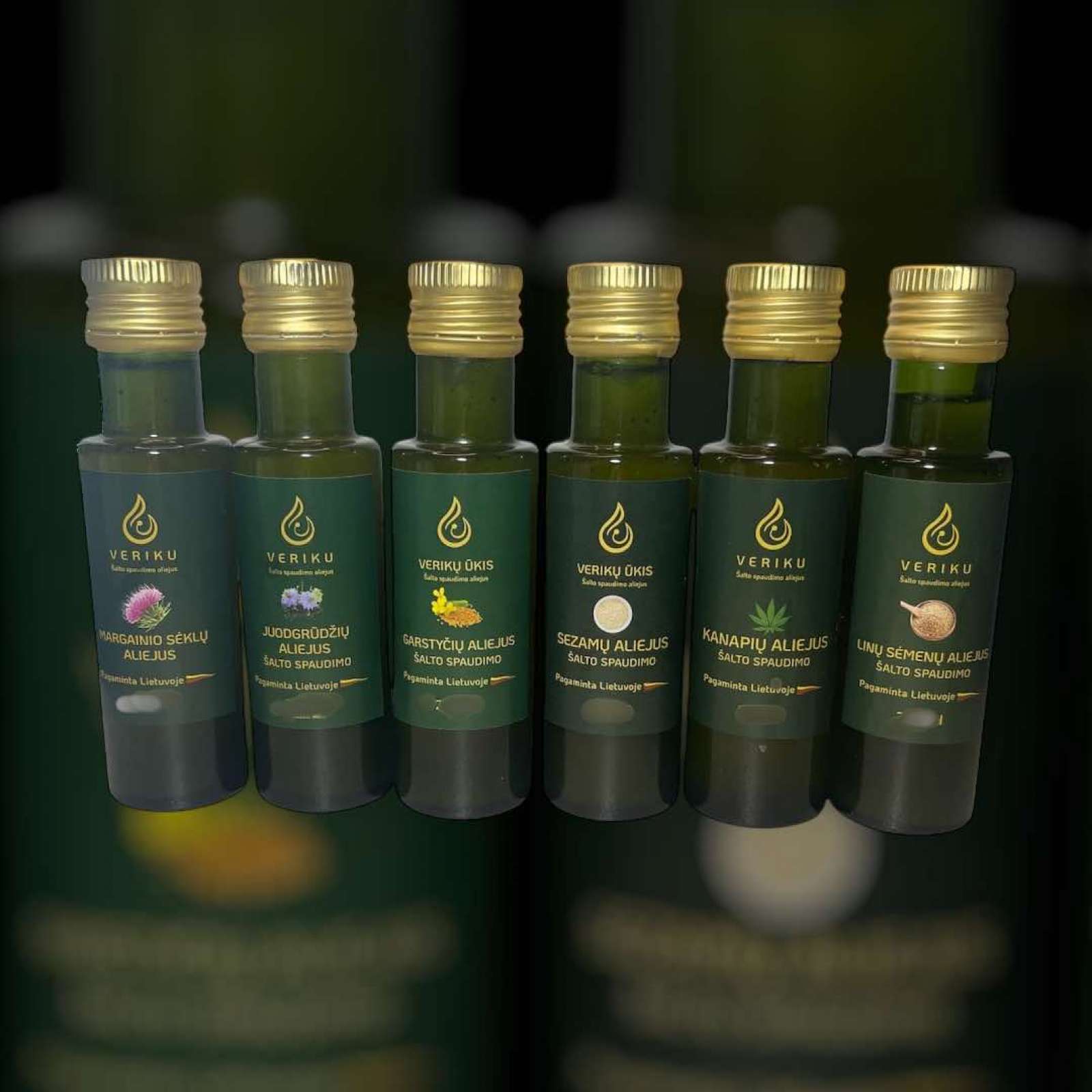 Degustacinis aliejų rinkinys 6 x 100ml