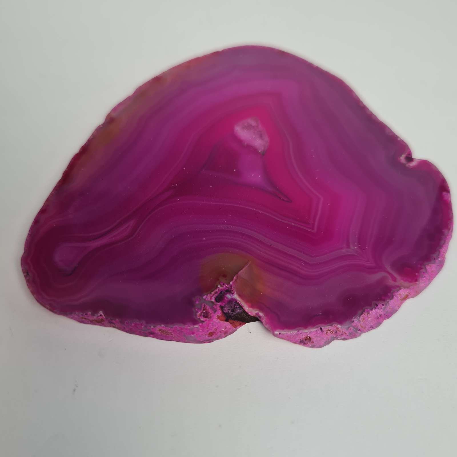 Agato plokštelė. Rožinis agatas  A0003