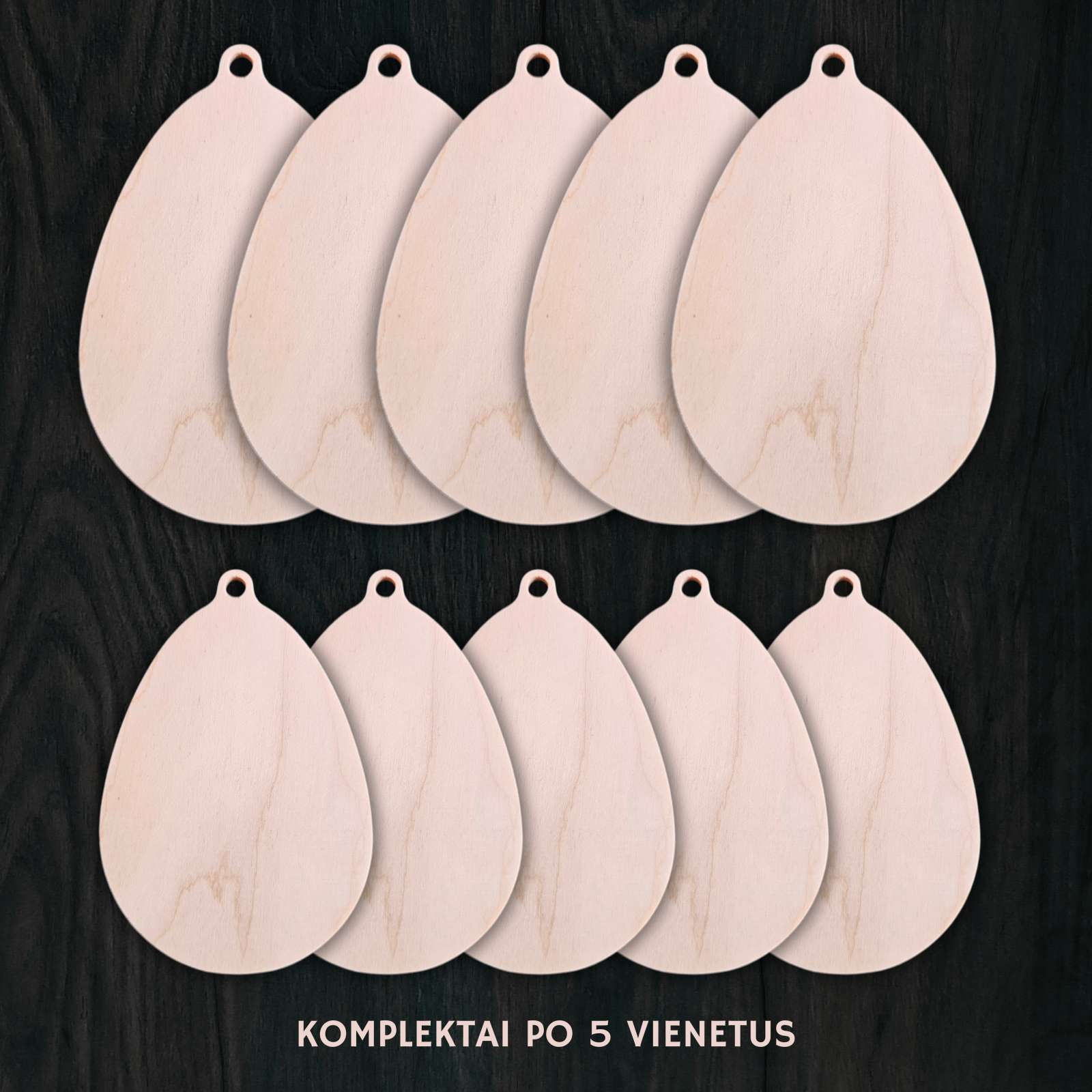 Mediniai kiaušiniai dekoravimui