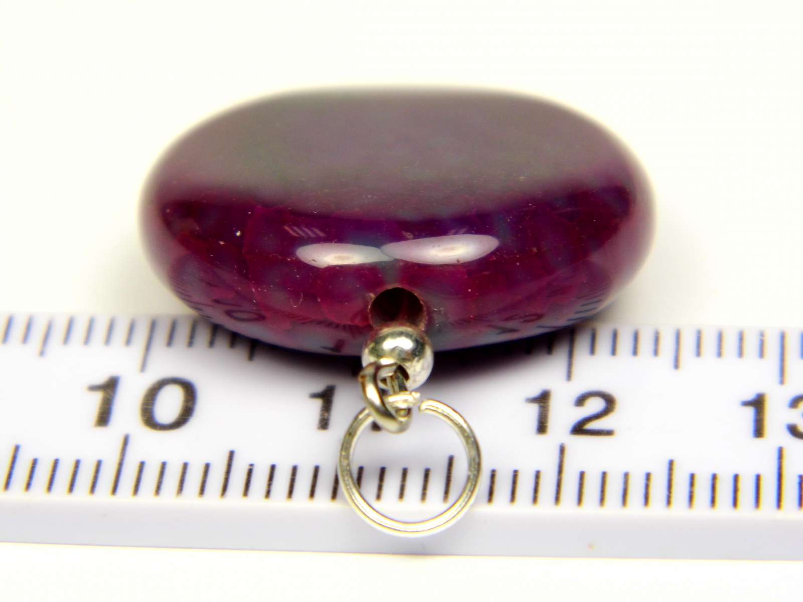 Agato pakabukas. Natūralus Agatas. Pakabukas iš Violetinio Agato akmens. Apvalus Agato pakabukas 0589