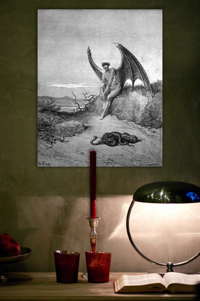 Reprodukcija „Daugelio ratų labirinte“, Gustave Dore (1866)