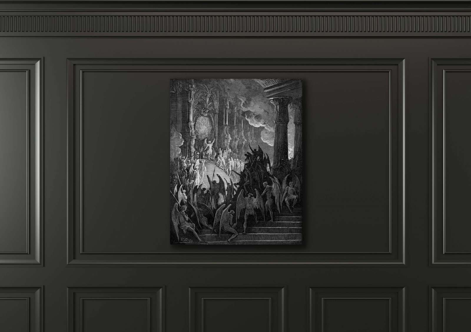Reprodukcija „Aukštai soste“, Gustave Dore (1866)