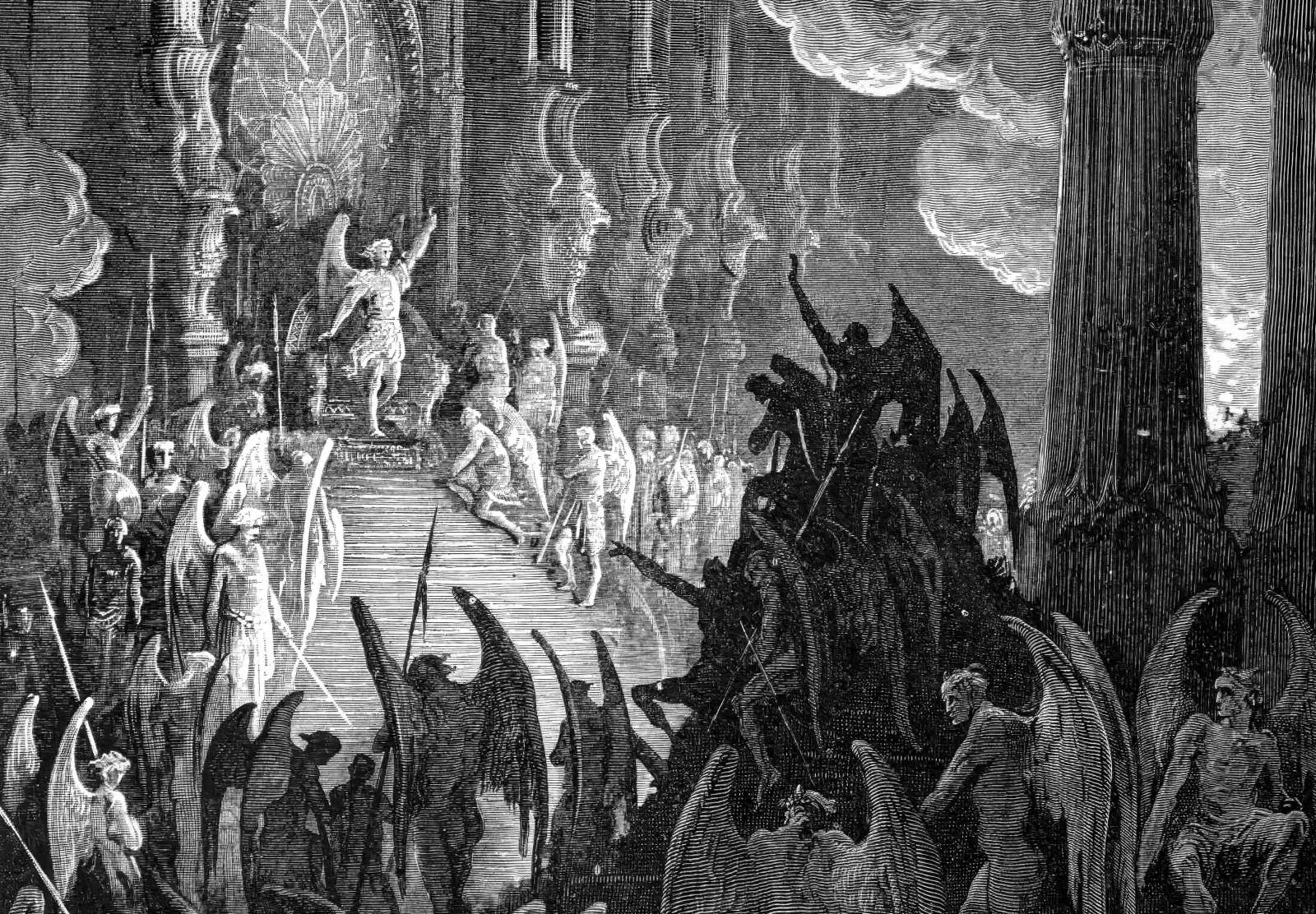 Reprodukcija „Aukštai soste“, Gustave Dore (1866)