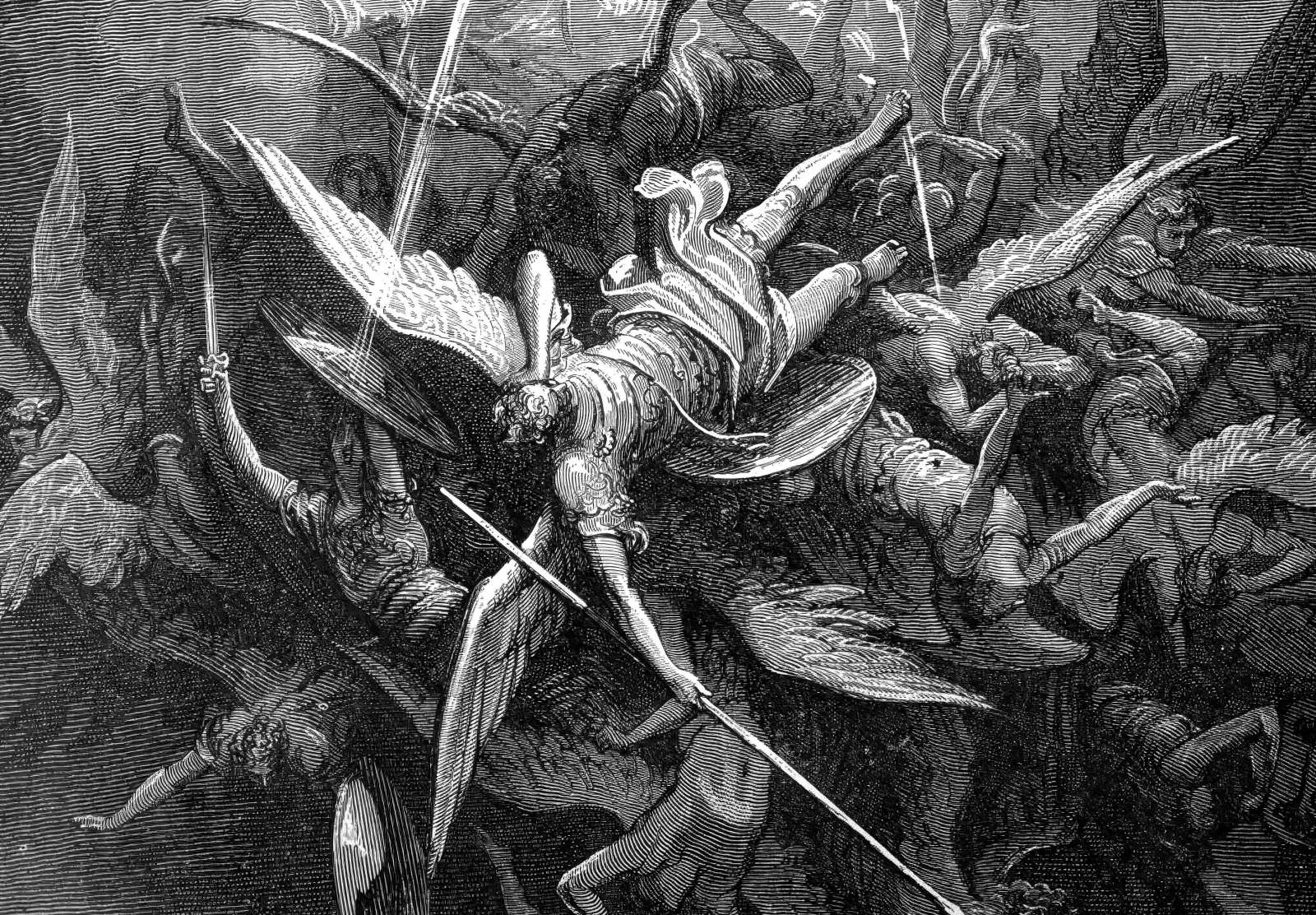 Reprodukcija „Jis visagalis“, Gustave Dore (1866)
