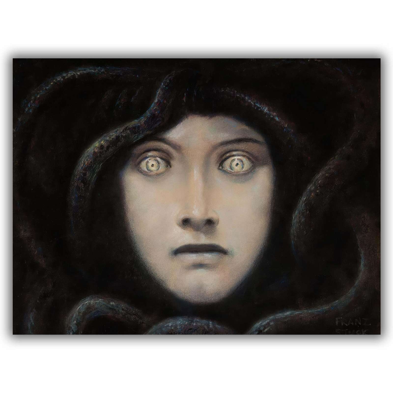 Reprodukcija „Medūzos portretas“, Franz von Stuck (1892)