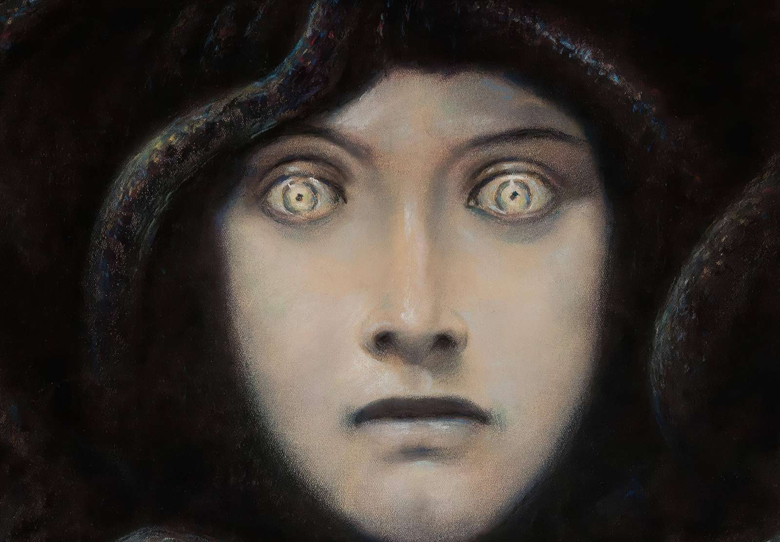 Reprodukcija „Medūzos portretas“, Franz von Stuck (1892)