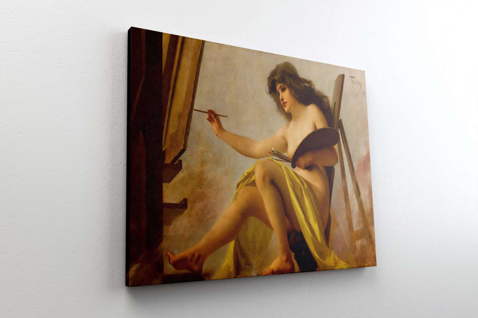 Reprodukcija „Meno alegorija“, Luis Ricardo Falero (1892)