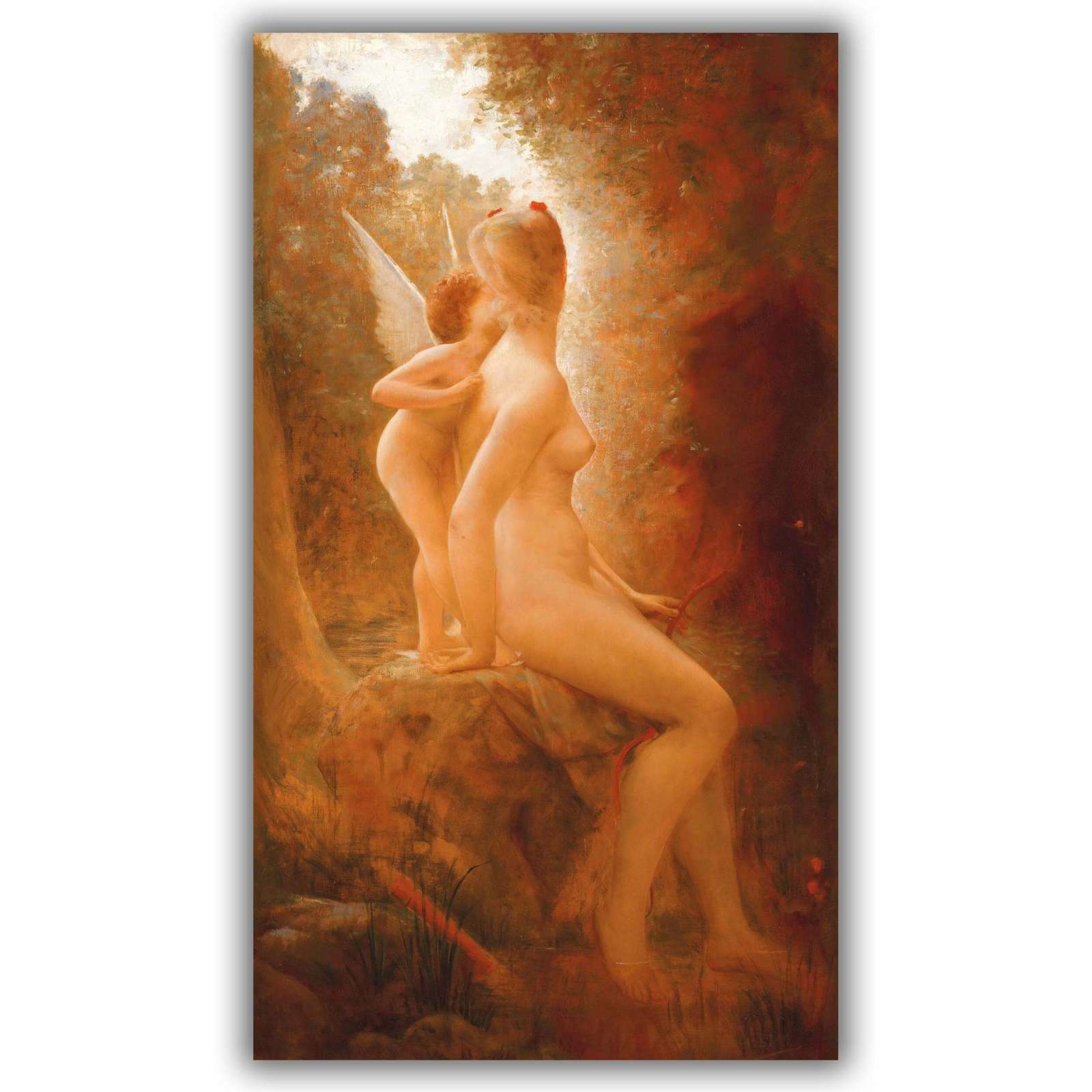 Reprodukcija „Kupidonas ir Psichė“, Charles Auguste Sellier