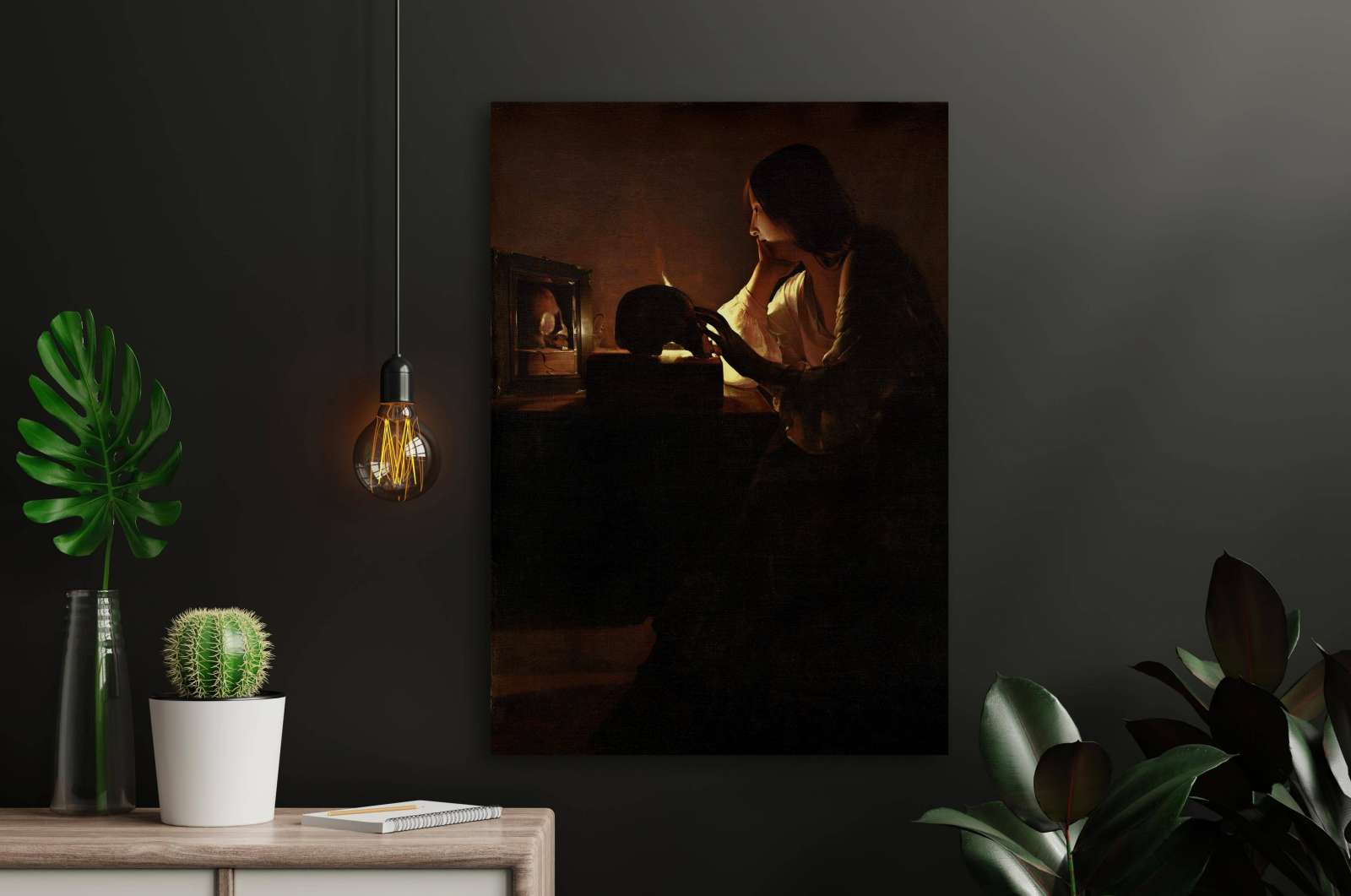 Reprodukcija „Atgailaujanti Magdalena“, Georges de La Tour