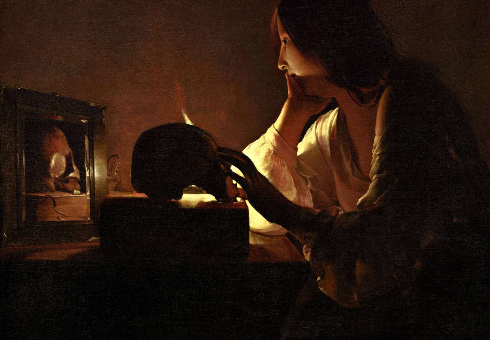 Reprodukcija „Atgailaujanti Magdalena“, Georges de La Tour