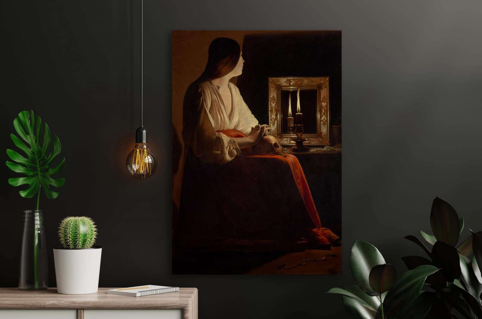 Reprodukcija „Atgailaujanti Magdalena“, Georges de La Tour