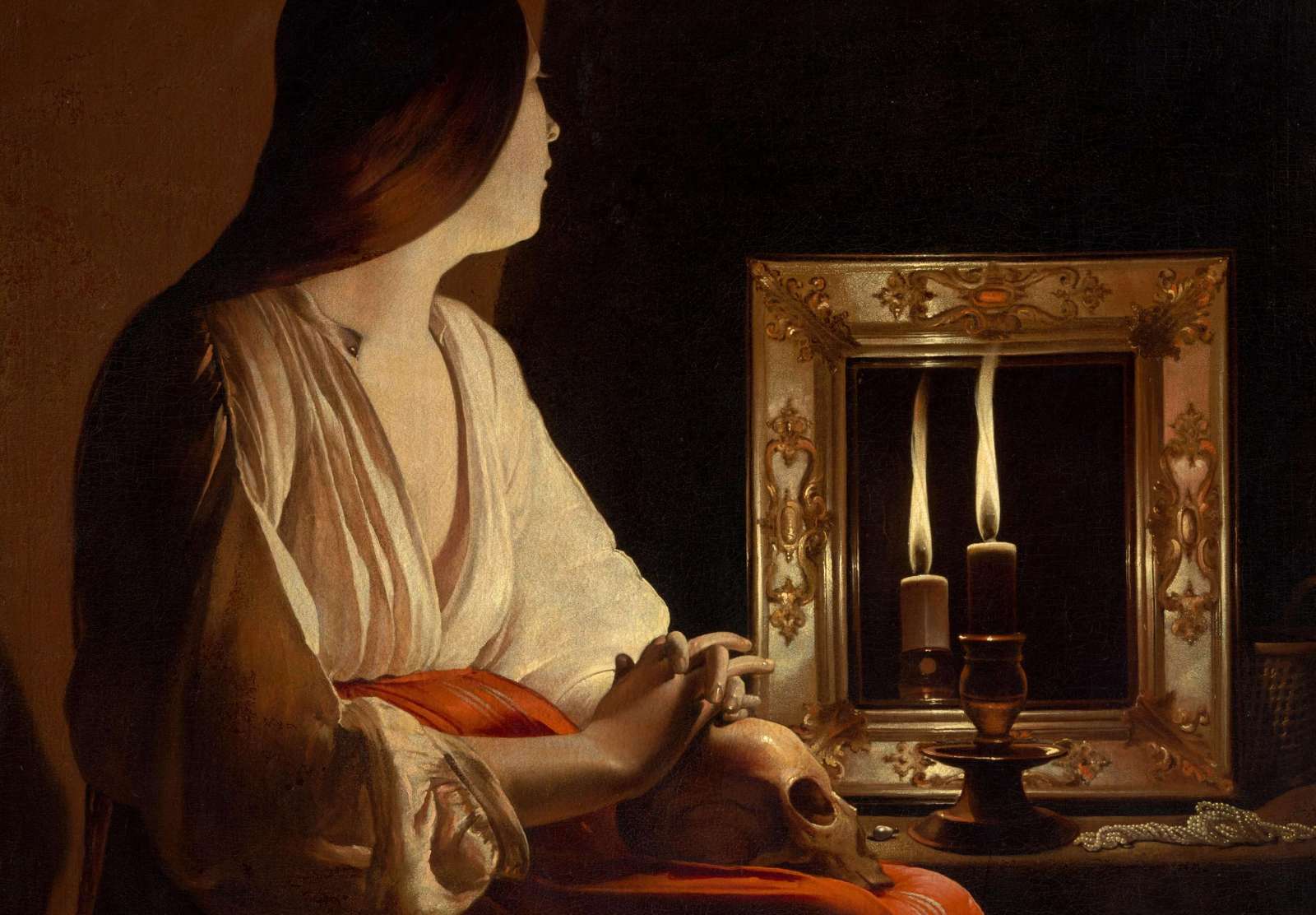 Reprodukcija „Atgailaujanti Magdalena“, Georges de La Tour