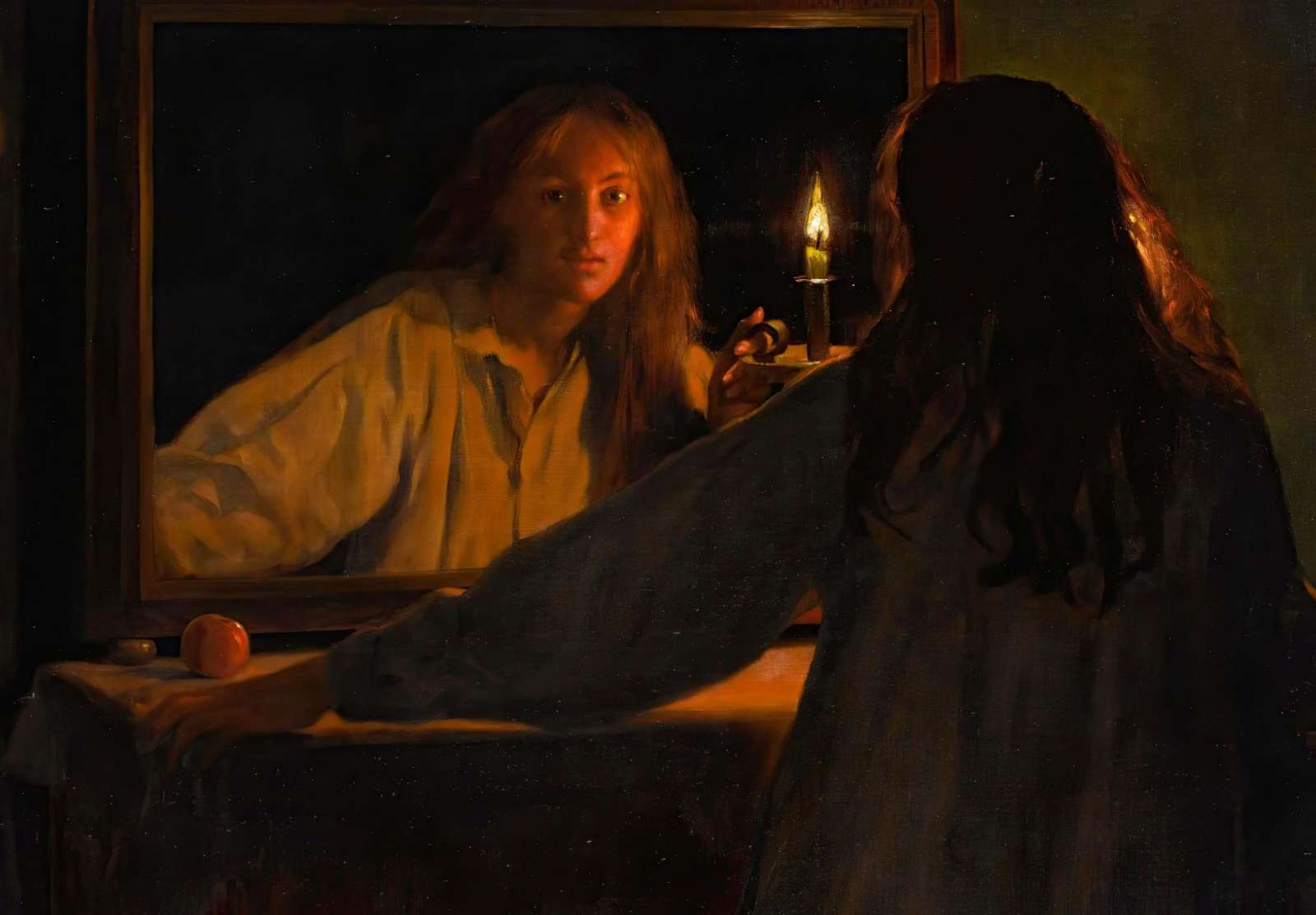 Reprodukcija „Helovynas“, John Collier (1895)