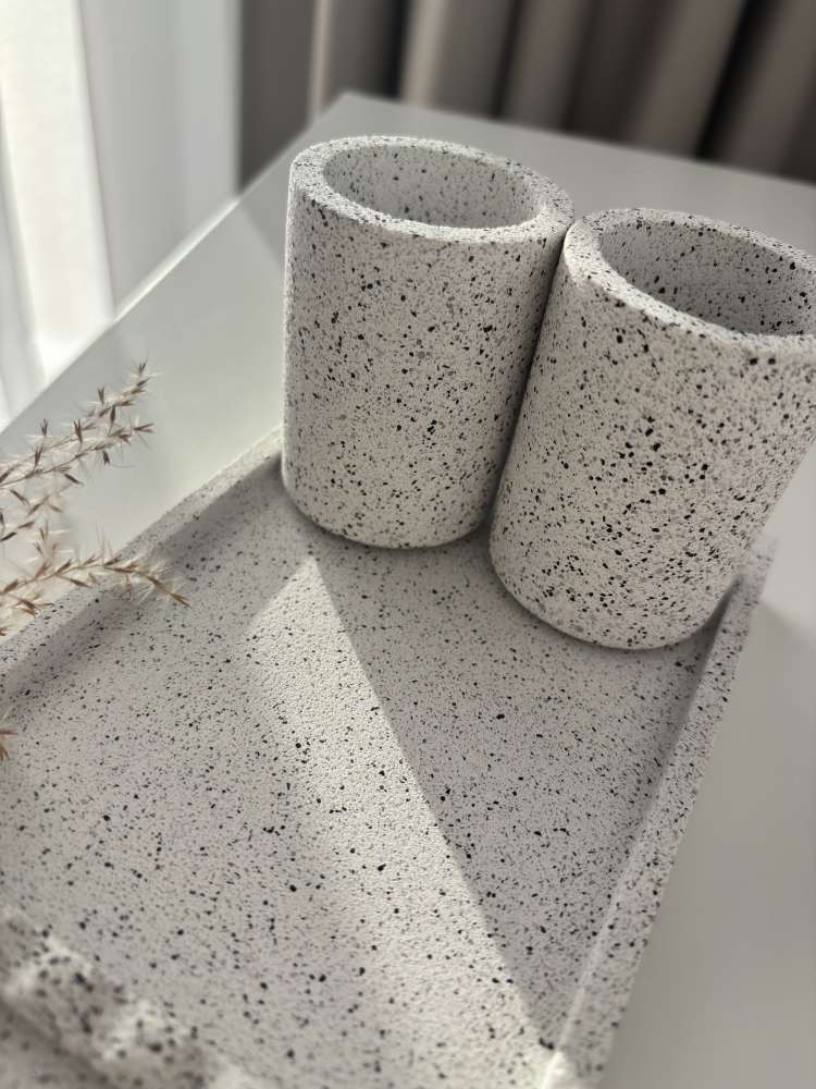 Grey granite įrankių padėklas