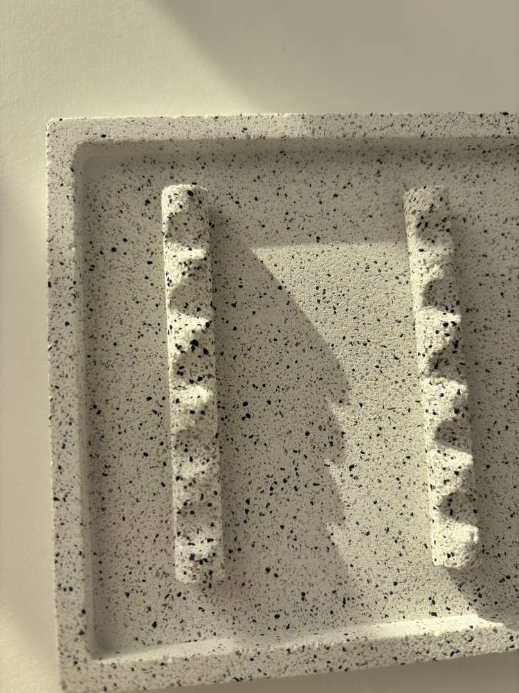 Grey granite įrankių padėklas