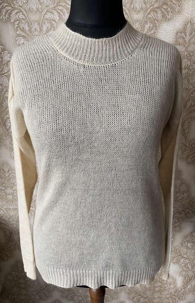 Megztas plonas moheros megztinis smėlio spalvos L/XL dydis GP-1651