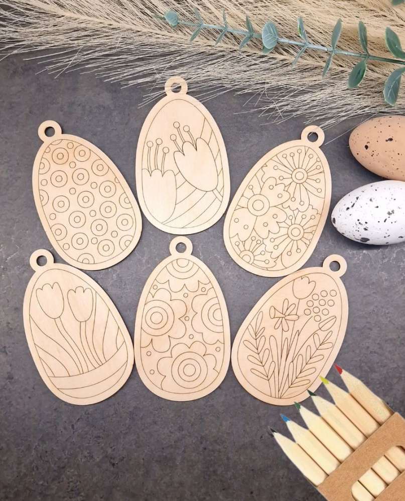 Edukacinis spalvinimo rinkinys vaikams „Velykiniai ornamentai“