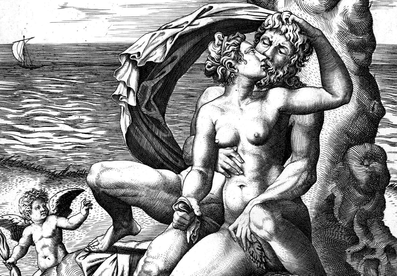 Reprodukcija „Jupiteris ir Semelė“, Marco da Ravenna