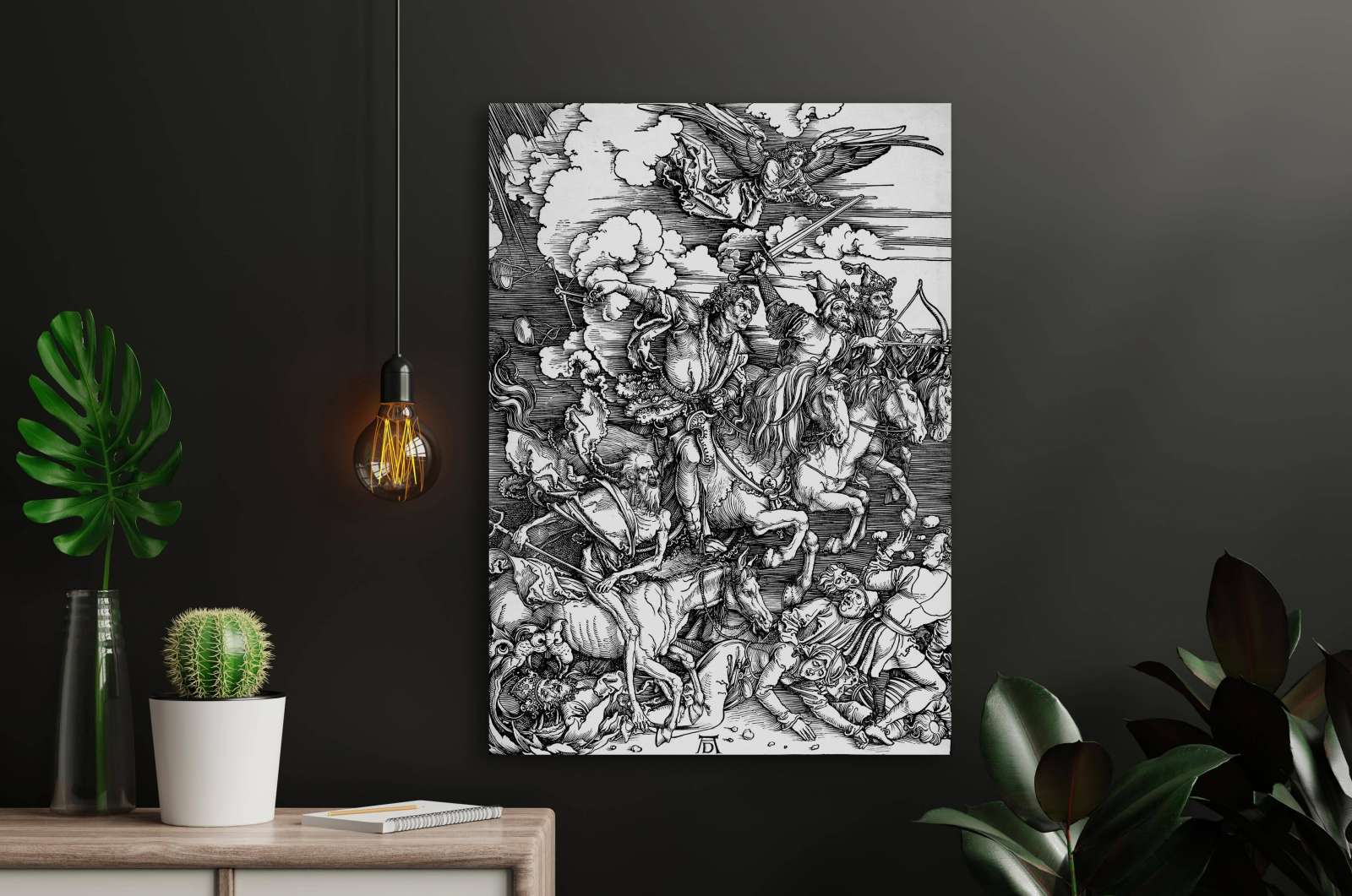 Reprodukcija „Keturi apokalipsės raiteliai“, Albrecht Durer