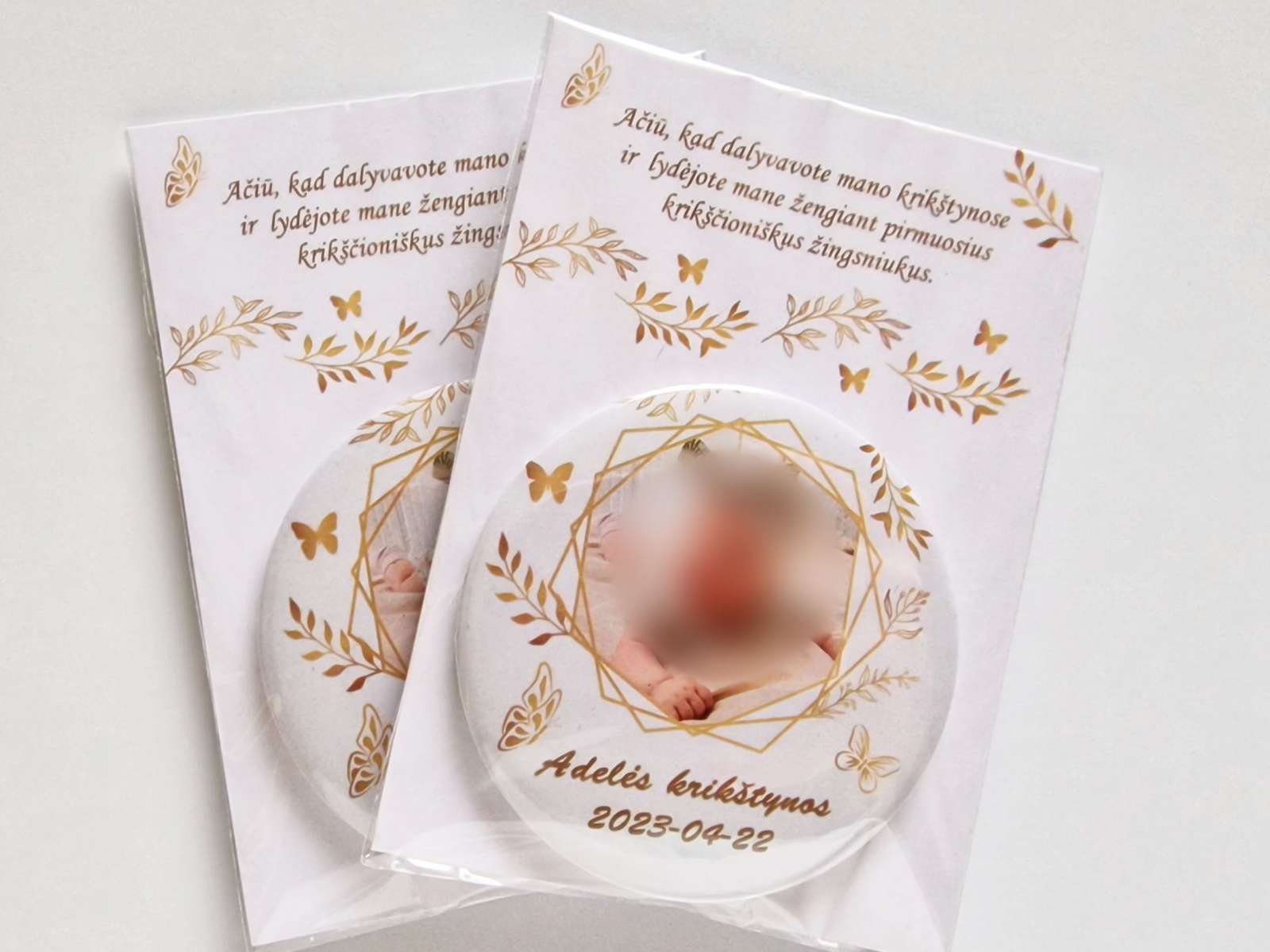 Magnetukas su nuotrauka „Auksiniai drugeliai“