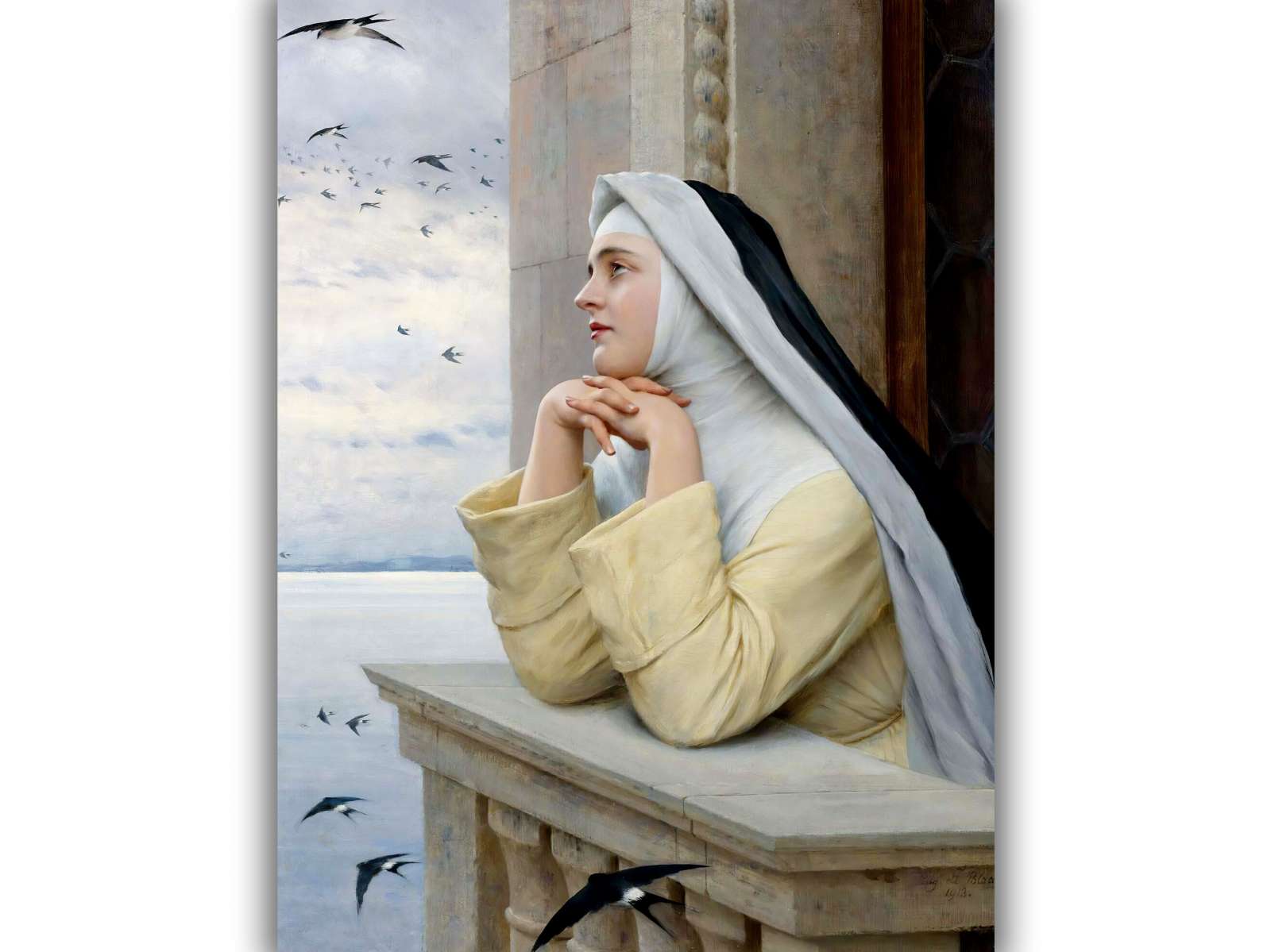 Reprodukcija „Dievo kūriniai“, Eugen von Blaas (1913)