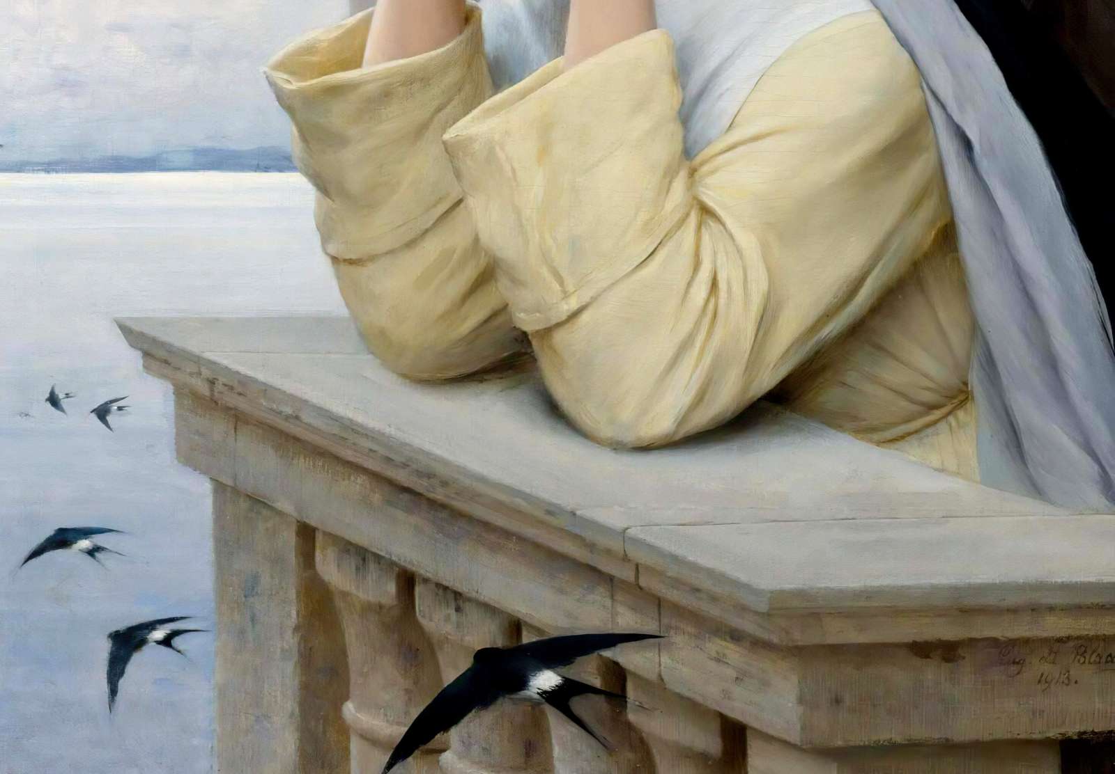 Reprodukcija „Dievo kūriniai“, Eugen von Blaas (1913)