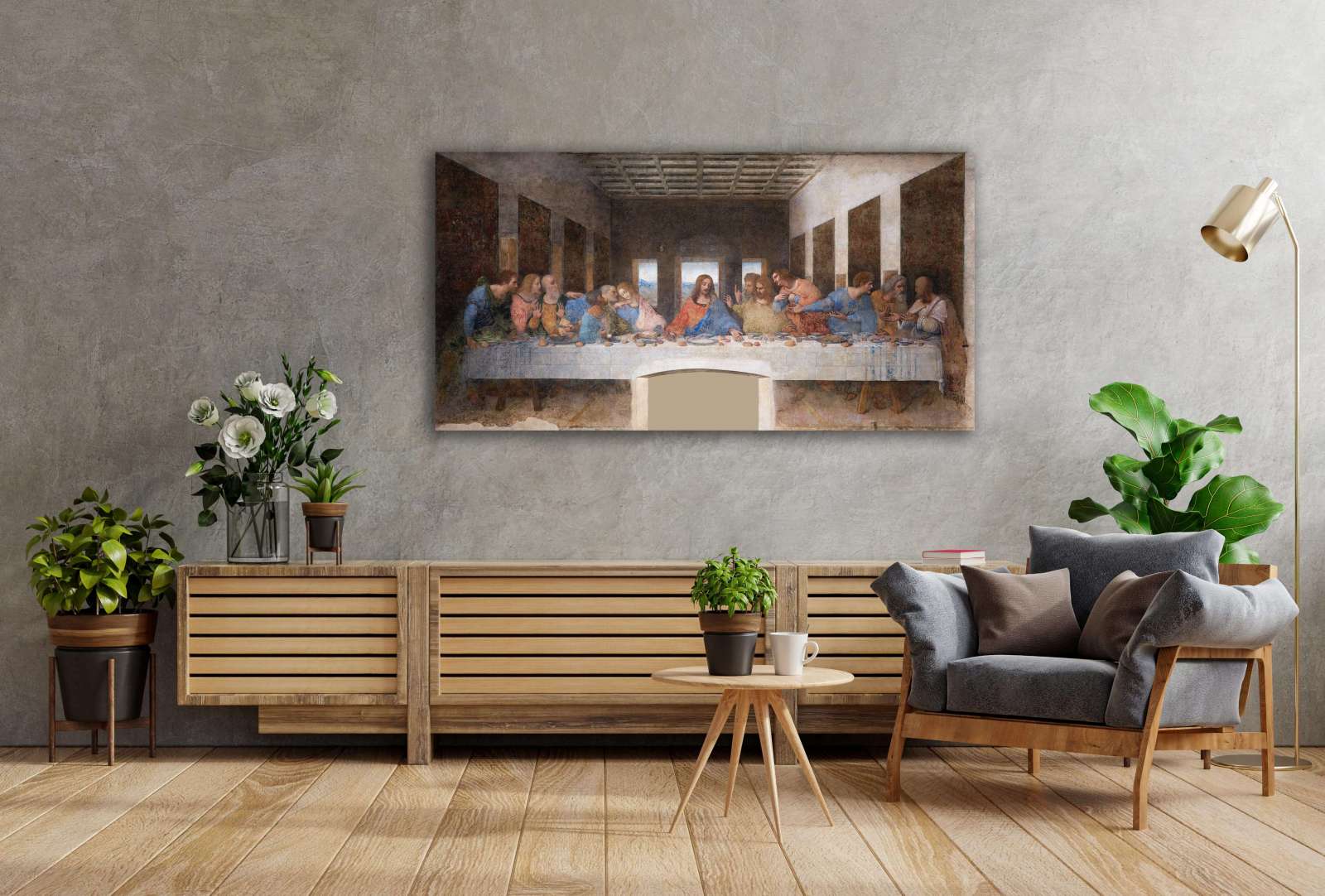 Reprodukcija „Paskutinė vakarienė“, Leonardo da Vinci (1498)