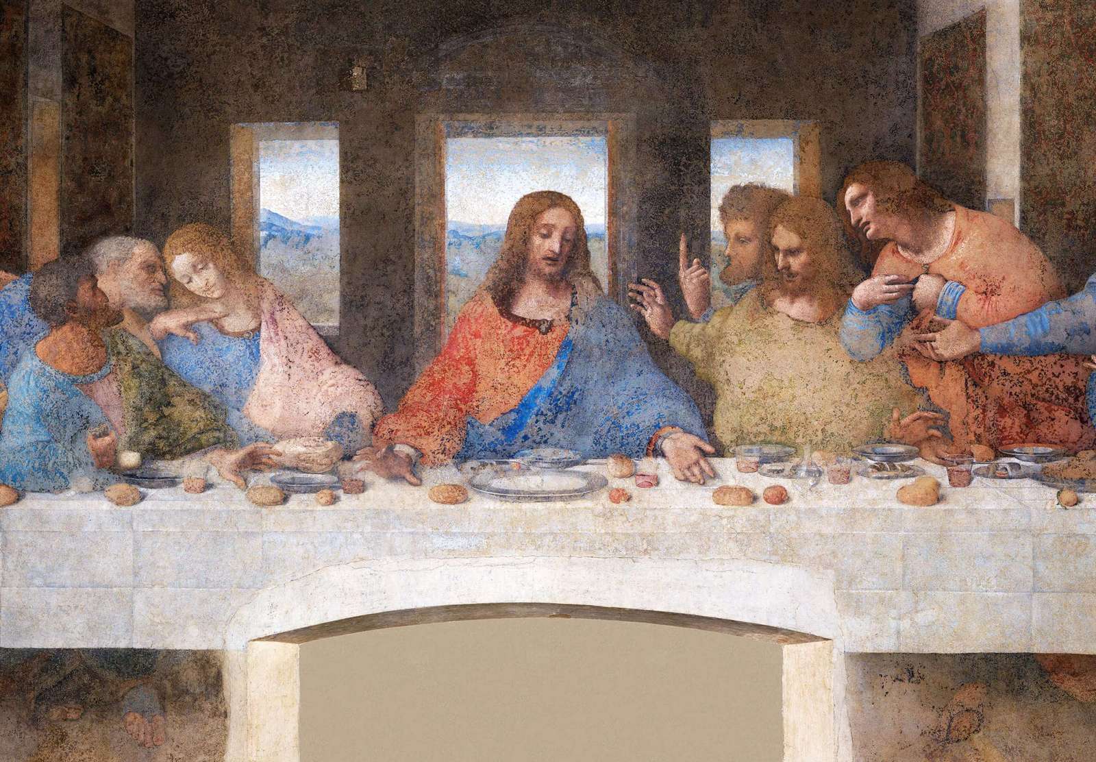 Reprodukcija „Paskutinė vakarienė“, Leonardo da Vinci (1498)