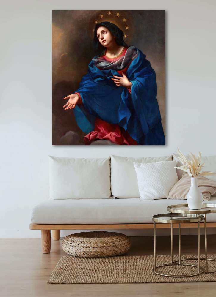 Reprodukcija „Šlovingoji Madona“, Carlo Dolci (1675)