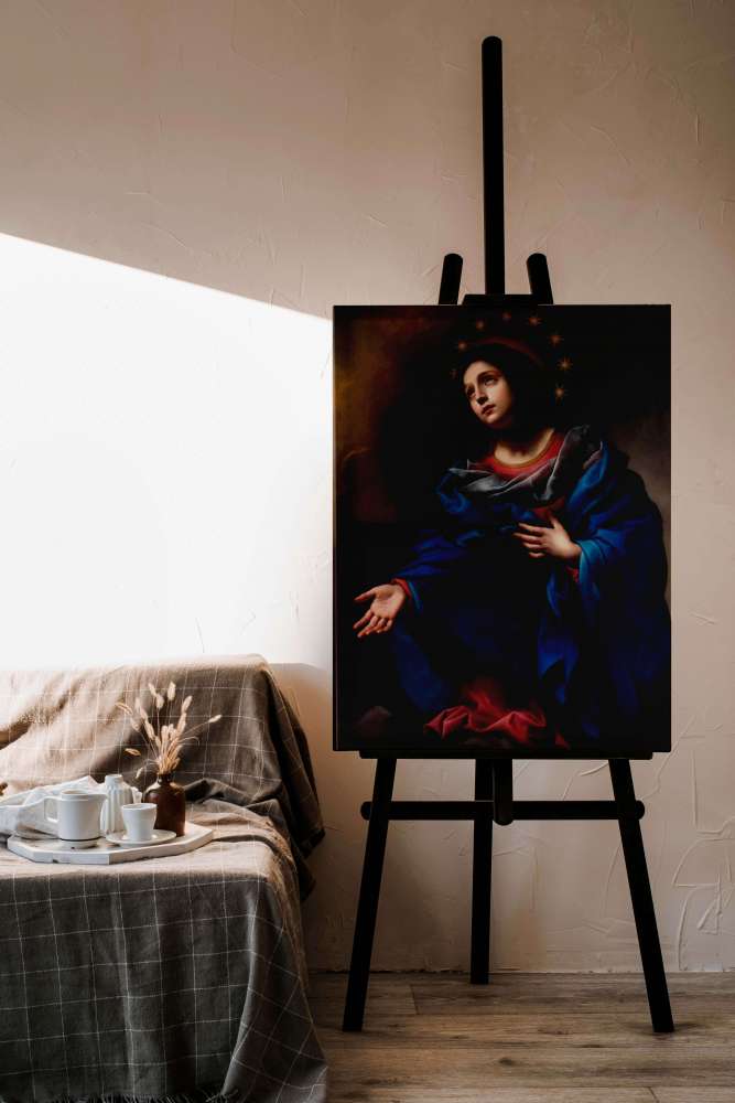 Reprodukcija „Šlovingoji Madona“, Carlo Dolci (1675)