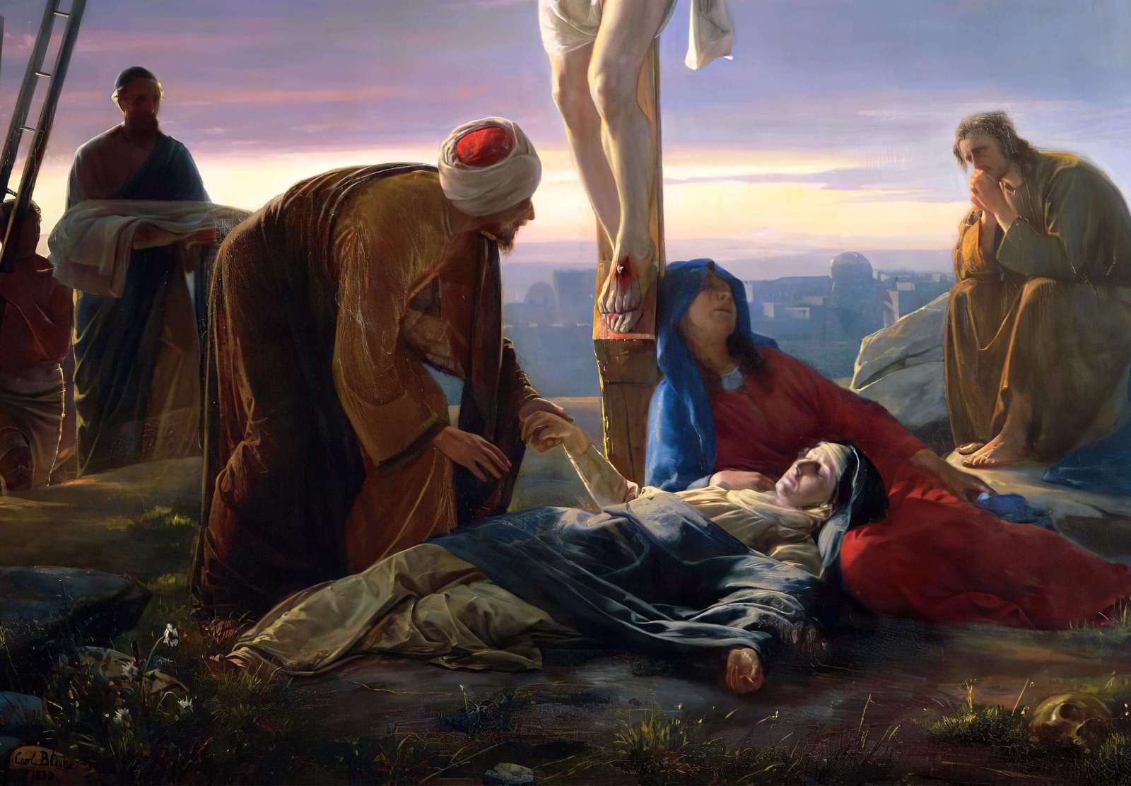 Reprodukcija „Nukryžiuotas Kristus“, Carl Bloch (1870)